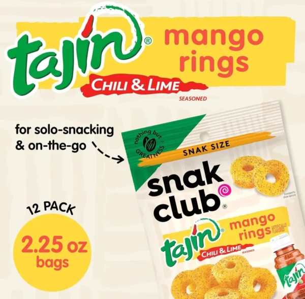 Snak Club Tajin Mango Rings with Chili & lime