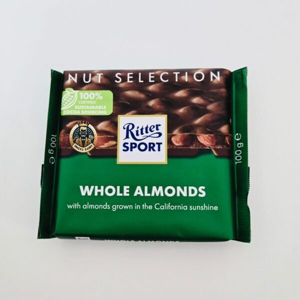RITTER WHOLE ALMONDS 100gm
