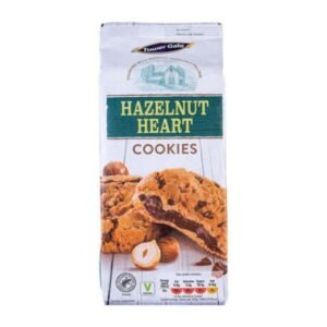 TOWERGATE HAZELNUT HEART COOKIES 210g