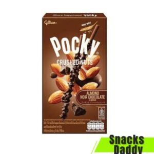 Pocky Crushed Nuts Almond Noir Chocolate Flavour 25g