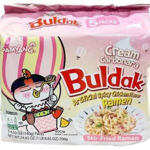 SamYang Buldak Cream Carbonara Hot Chicken Ramen Flavor 700g