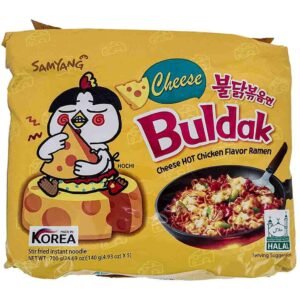 Samyang Buldak Cheese Hot Chicken Flavour Ramen 700gram (140g x 5 packet)