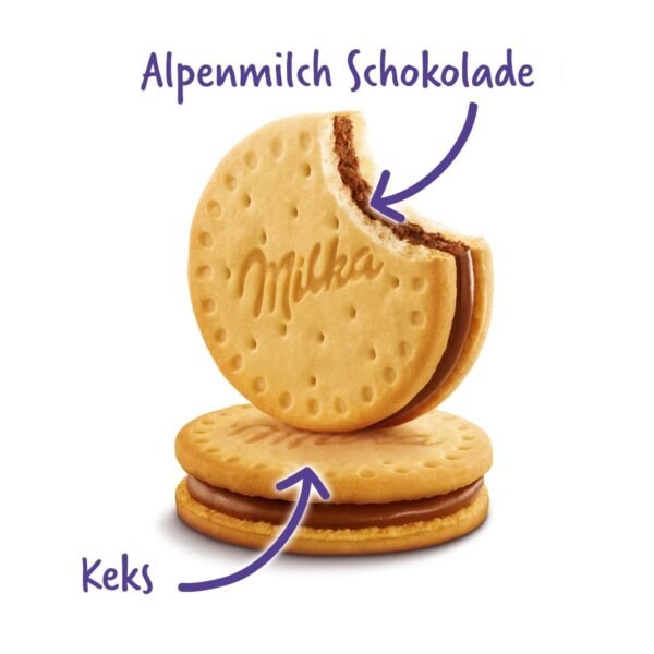 Milka Choco Pause Sandwich Cookies, 260g