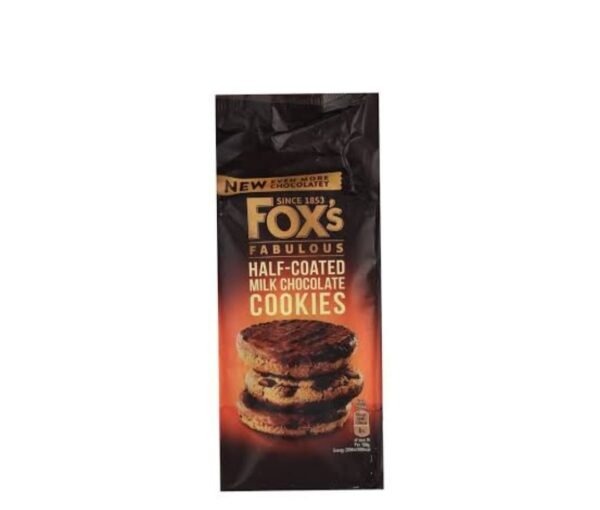 Fox's Half-Coated Milk Chocolate Cookies 175g